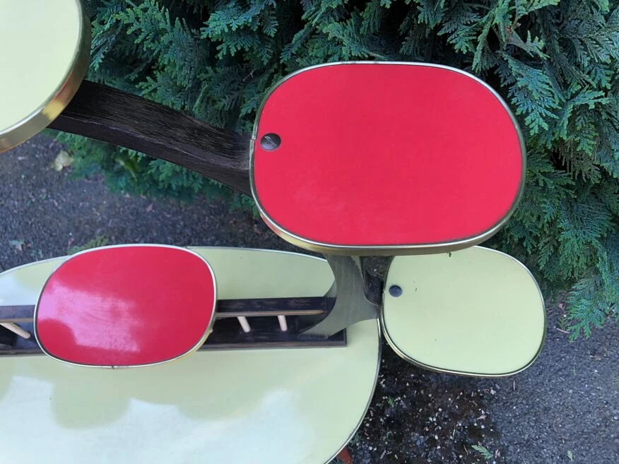 Porte Plante Présentoir Table D’appoint Formica Années 60 9 Porte Plante Présentoir Table D’appoint Formica Années 60 – Image 7