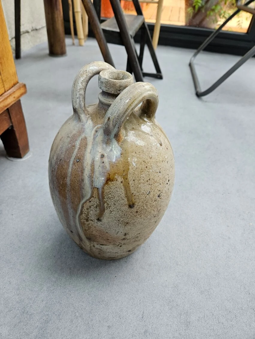 Cruche à Huile En Grès Début 20ème 5 Cruche à Huile En Grès Début 20ème – Image 3
