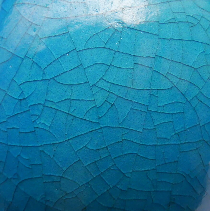 Vase à Anse - Bleu Iznik - 1930's 7 Vase à Anse - Bleu Iznik - 1930's – Image 5