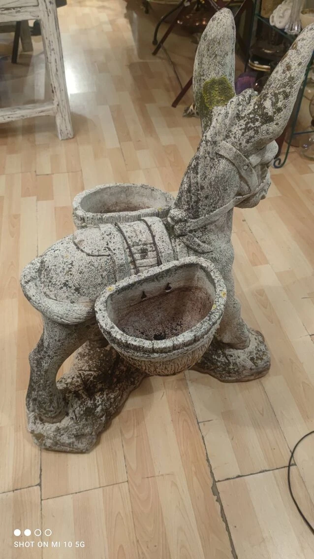 Âne Porte Plantes En Poussière De Marbre Reconstitué De La Maison Italgarden 7 Âne Porte Plantes En Poussière De Marbre Reconstitué De La Maison Italgarden – Image 5