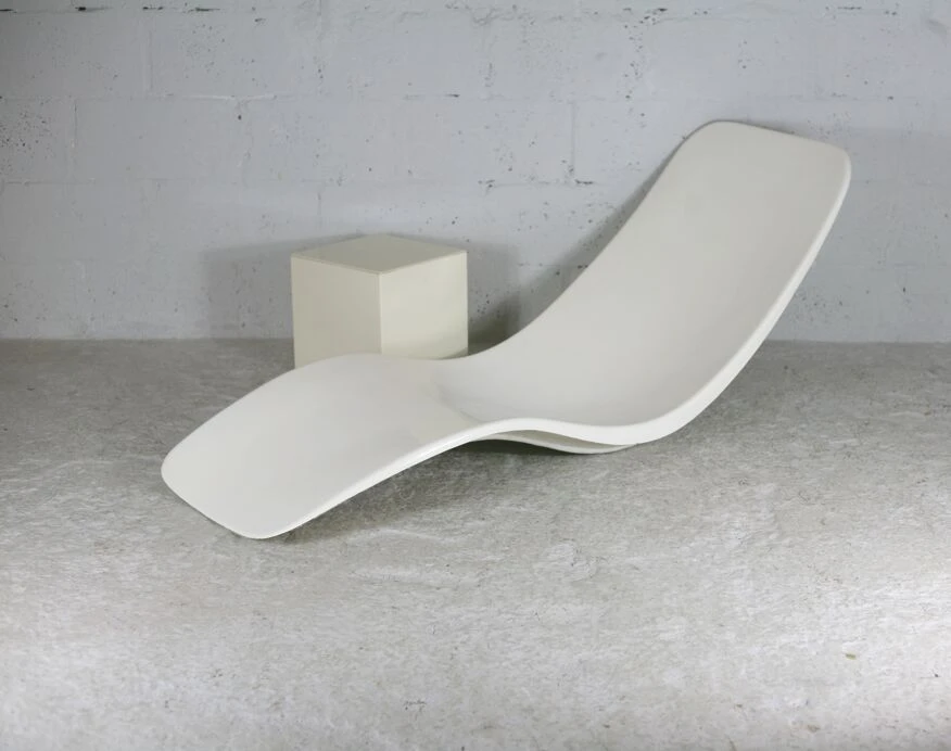 Chaise Longue En Fibre De Verre, Charles Zublena, Circa 1965 5 Chaise Longue En Fibre De Verre, Charles Zublena, Circa 1965 – Image 3