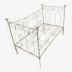 Lit Fer Forgé Blanc