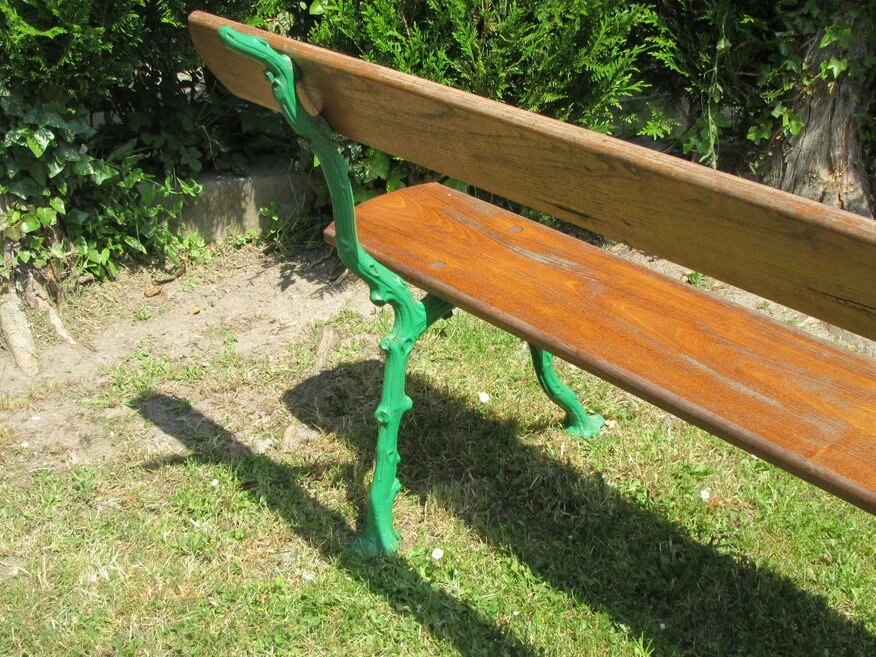Banc De Jardin En Bois Et Fonte 9 Banc De Jardin En Bois Et Fonte – Image 7