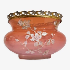 Jardinière Opaline Gorge De Pigeon