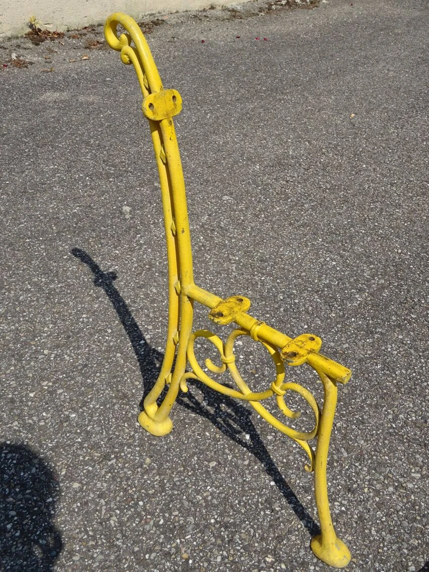 Paire De Montants De Banc De Jardin En Fonte Vers 1930 10 Paire De Montants De Banc De Jardin En Fonte Vers 1930 – Image 8