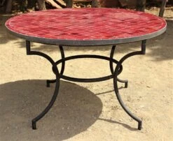 Table Zellige Bordeaux De 120 Cm De Diamètre 10 Table Zellige Bordeaux De 120 Cm De Diamètre -Jardin Fournitures Boutique 6d9030b2 0e9c 456e bee7 4936108d1624