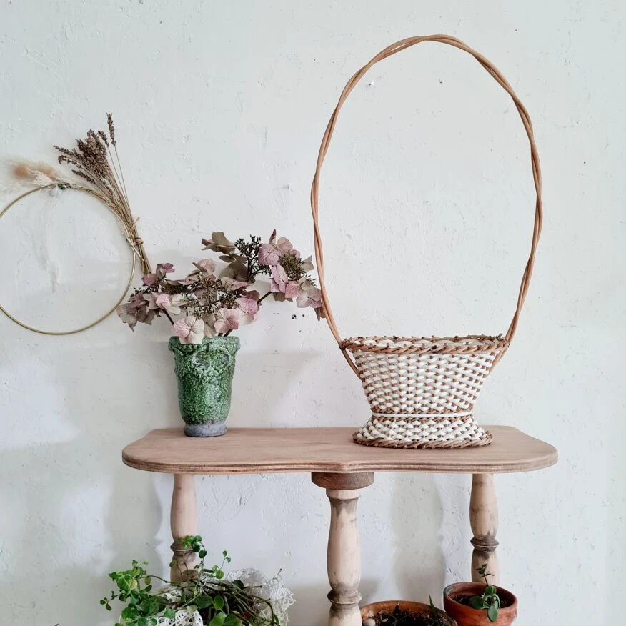 Porte Plantes Ou Support En Rotin Et Scoubidou 11 Porte Plantes Ou Support En Rotin Et Scoubidou – Image 9