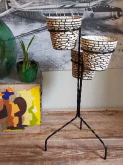 Porte-plantes En Fer Forgé Tripode Années 50, Avec Trois Cache-pots -Jardin Fournitures Boutique 6f225434 f1d0 413e a2ba 8c7df0084be2