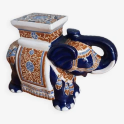 Elephant Porte Plante Tabouret