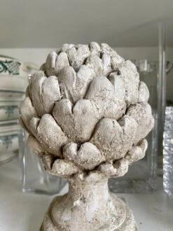 Artichaut D’ornement En Béton Blanchi -Jardin Fournitures Boutique 7016881a 1998 4851 8166 eb19bebd883f