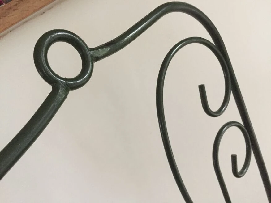 Chaise De Jardin Verte Fonte D'acier Vintage 16 Chaise De Jardin Verte Fonte D'acier Vintage – Image 14