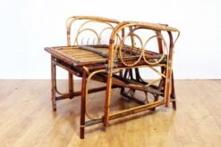 Fauteuil Lognue En Rotin Et Bambou -Jardin Fournitures Boutique 71124191 d90d 44fb b199 6fe528552677