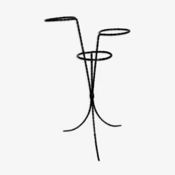 Porte Plante Tripode En Acier Torsadé Circa 50