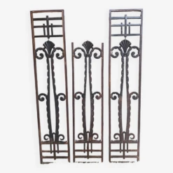 Plaques Décoratives En Ferronnerie Motifs Volutes Et Coquille