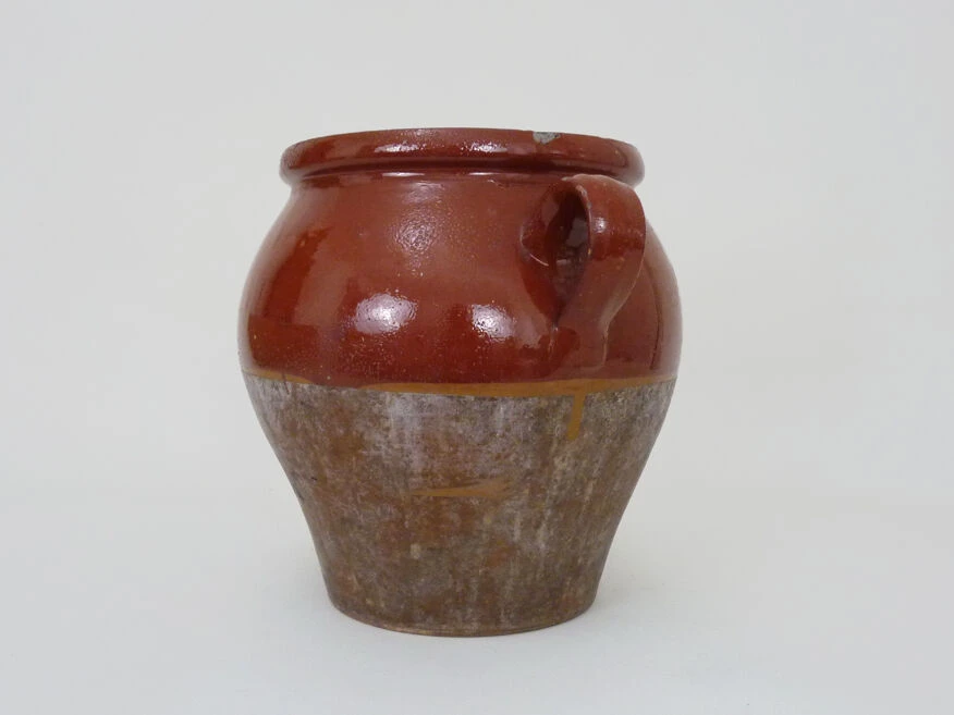 Pot à Confit Marron Vernissé, Sud Ouest De La France, Pot De Conservation XIXème 7 Pot à Confit Marron Vernissé, Sud Ouest De La France, Pot De Conservation XIXème – Image 5