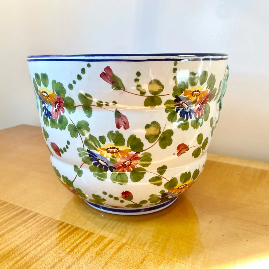 Pot Ou Cache Pot Au Décor Floral 5 Pot Ou Cache Pot Au Décor Floral – Image 3