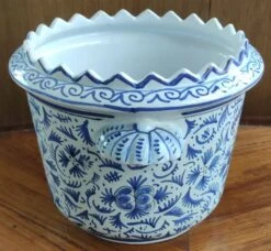 Ancien Cache Pot Delft Décor Oiseau -Jardin Fournitures Boutique 7459b8f1 70f7 456d 8c10 0b0542da19c8