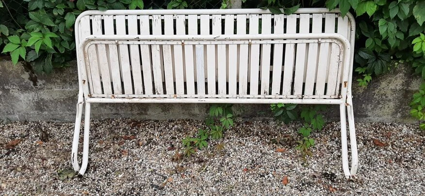 Banc D'extérieur En Metal Et Bois 10 Banc D'extérieur En Metal Et Bois – Image 8