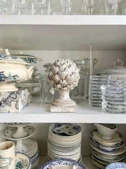 Artichaut D’ornement En Béton Blanchi -Jardin Fournitures Boutique 767b05b3 9fa6 413a 85ac bddb5723c937