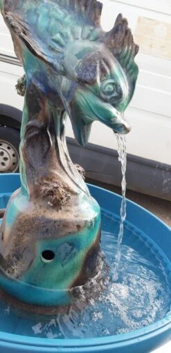 Fontaine Faience De Vallauris «Dauphin» -Jardin Fournitures Boutique 768b0028 618e 4a07 a22b e07e312f2a92