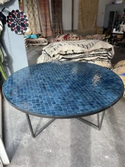 Table Ronde Zelliges écailles De Poisson Fait Main 12 Personnes -Jardin Fournitures Boutique 76d10d77 2f9b 4be7 afca 78ca74cb54e8