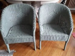 2 Fauteuils Vintage En Rotin -Jardin Fournitures Boutique 76f947d0 4001 41b3 8afb 67dedf73bf33