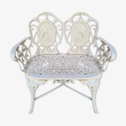 Banc De Jardin 2 Places En Fonte