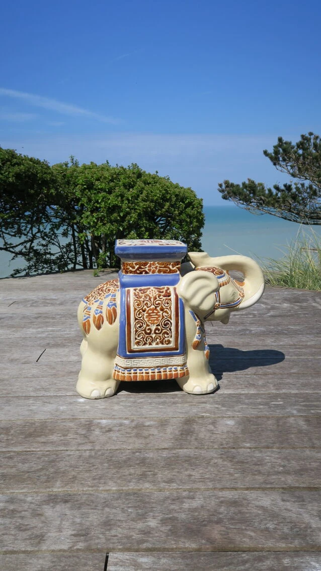 Porte-plante éléphant En Céramique 4 Porte-plante éléphant En Céramique – Image 2