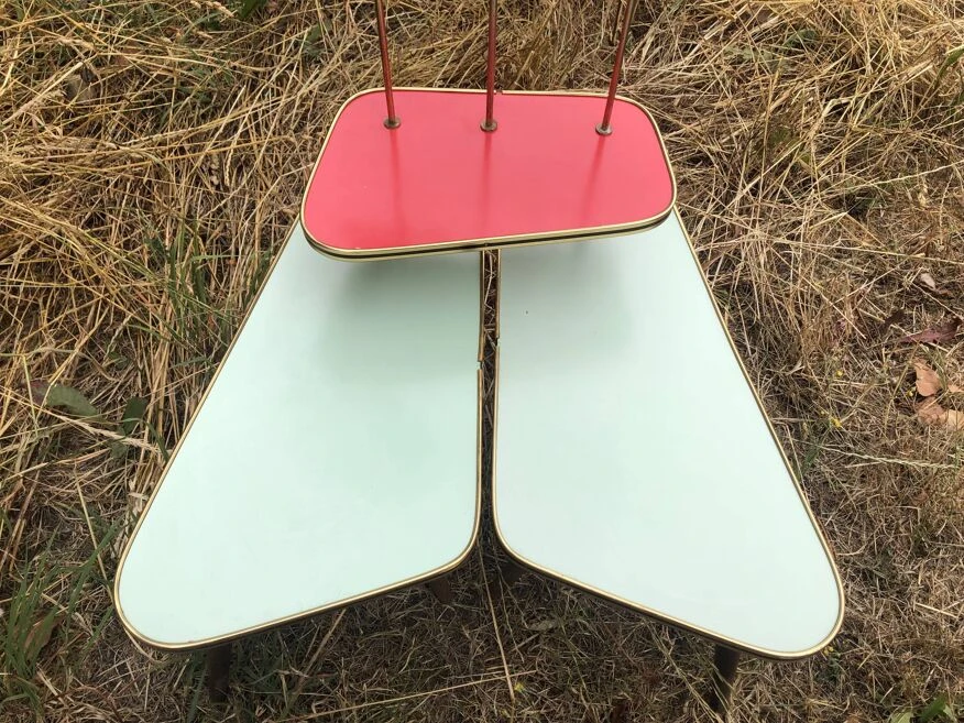 Porte Plante Sellette Table Guéridon Formica Années 60 10 Porte Plante Sellette Table Guéridon Formica Années 60 – Image 8