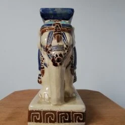 Éléphant Céramique Bleu, Beige -Jardin Fournitures Boutique 7ab59df3 3bc9 45f1 a8c1 dd33fe00f73c