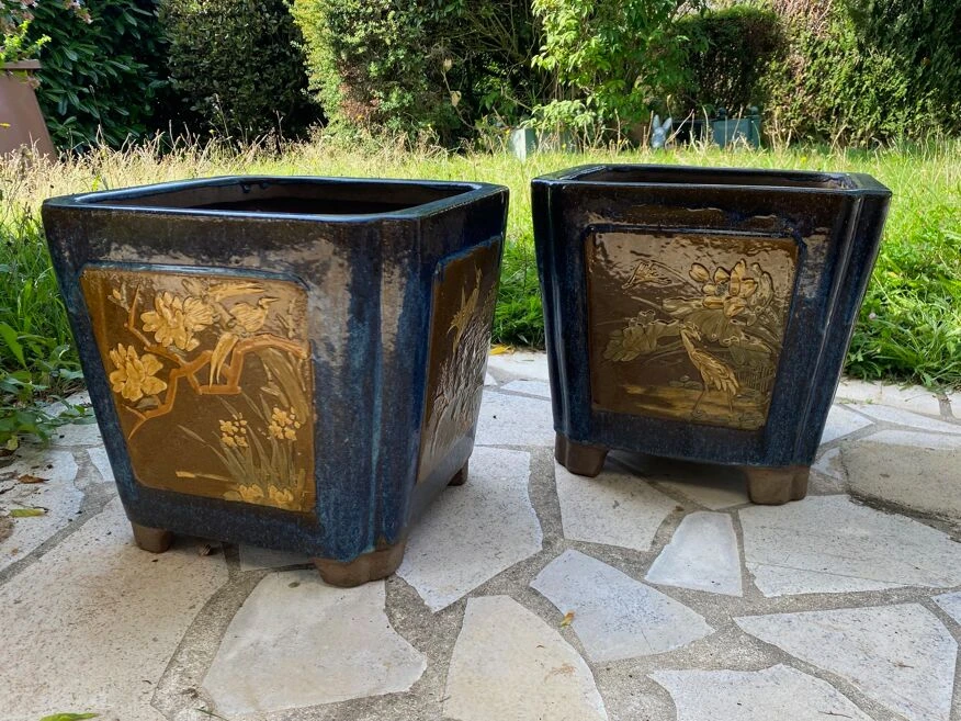 Duo De Grands Pots En Céramique 4 Duo De Grands Pots En Céramique – Image 2