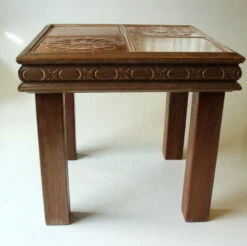 Années 1950 Rockabilly Bas Support De Plantes En Bois Mit Carreaux De Céramique, Vintage -Jardin Fournitures Boutique 7b7906d7 87dd 405d bbc5 77264901f441