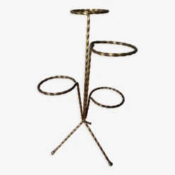 Porte Plante 4 Pots Fer Torsadé