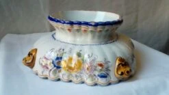 Coupe En Faience De Nevers Decor Floral Papillon -Jardin Fournitures Boutique 7c312e3a ece2 4c7a 929f 81f3aa0d06be