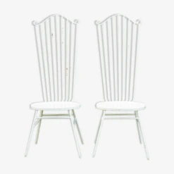 Chaises De Jardin Vintage En Fer / Métal Du Milieu Du Siècle, Années 50