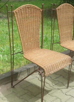 Ensemble De 4 Chaises De Jardin En Rotin Et Fer Par Frederick Weinberg, États-Unis Années 1950 24 Ensemble De 4 Chaises De Jardin En Rotin Et Fer Par Frederick Weinberg, États-Unis Années 1950 -Jardin Fournitures Boutique 7f9d5ec3 6255 4c29 afff 9bb6441932b0