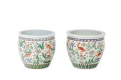 Paire De Jardinières En Porcelaine Canton, Circa 1950 -Jardin Fournitures Boutique 803cdb20 1fb7 4954 bcfc 8086f84e1b66