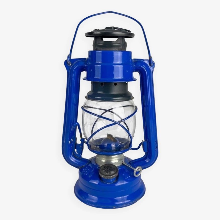 Lampe Tempête Vintage Meva 863 Bleu électrique 3 Lampe Tempête Vintage Meva 863 Bleu électrique