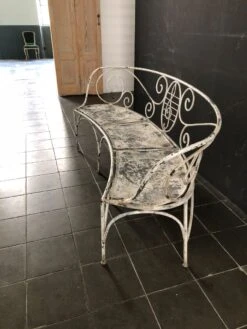 Banc Semi-circulaire En Fer Forgé, Années 1950 18 Banc Semi-circulaire En Fer Forgé, Années 1950 -Jardin Fournitures Boutique 8253756a 2a5f 433b a620 56a2ef24fb53
