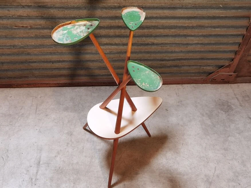 Porte Plante En Bois Formica Et Fibre De Verre Origine Tchécoslovaque 1950/1960 12 Porte Plante En Bois Formica Et Fibre De Verre Origine Tchécoslovaque 1950/1960 – Image 10