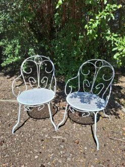 Paire De Fauteuil En Fer Blanc Ancien -Jardin Fournitures Boutique 8337257e 764f 47a8 a401 8e976c717f1c