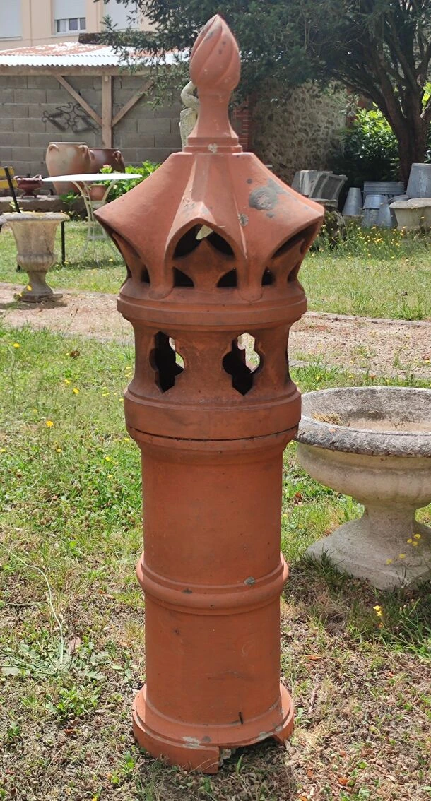 Ancienne Lanterne De Jardin /mitre En Terre Cuite 6 Ancienne Lanterne De Jardin /mitre En Terre Cuite – Image 4