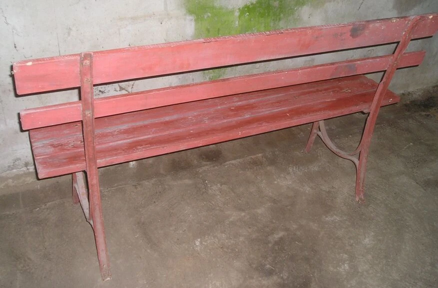 Banc De Jardin Bois Métal Début XXè S 9 Banc De Jardin Bois Métal Début XXè S – Image 7