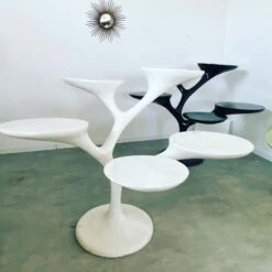 Porte-plante Ou Présentoir De Magasin En Fibre De Verre Vintage, Design Des Années 70/80, Space Age -Jardin Fournitures Boutique 886b18a5 7508 4107 9d7b cab1be16e538