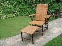 Chaise Longue En Rotin Et Osier Vintage 1920 -Jardin Fournitures Boutique 887bc8d0 6321 4b96 a5dc 5b03b75aad83