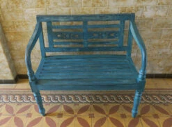 Banc De Jardin Peint En Détresse Du Milieu Du Siècle -Jardin Fournitures Boutique 8f6cab4a 6ba8 4886 91b2 011c5eb2fd3b