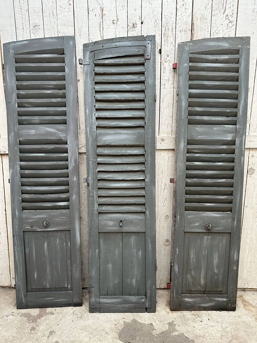 Lot Volets Persiennes Bois 4 Lot Volets Persiennes Bois – Image 2