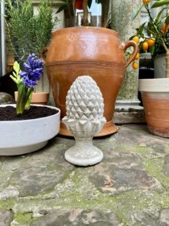 Pomme De Pin D'ornement En Béton Blanchi -Jardin Fournitures Boutique 90e4da75 301e 4425 81ba a5562ad2469e