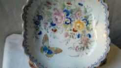 Coupe En Faience De Nevers Decor Floral Papillon -Jardin Fournitures Boutique 9289d43a 3705 45ca 9fe7 bc8f90380885