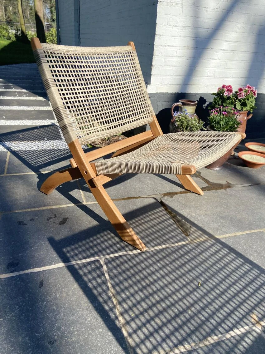 Chaise De Jardin Rétro En Rotin 5 Chaise De Jardin Rétro En Rotin – Image 3